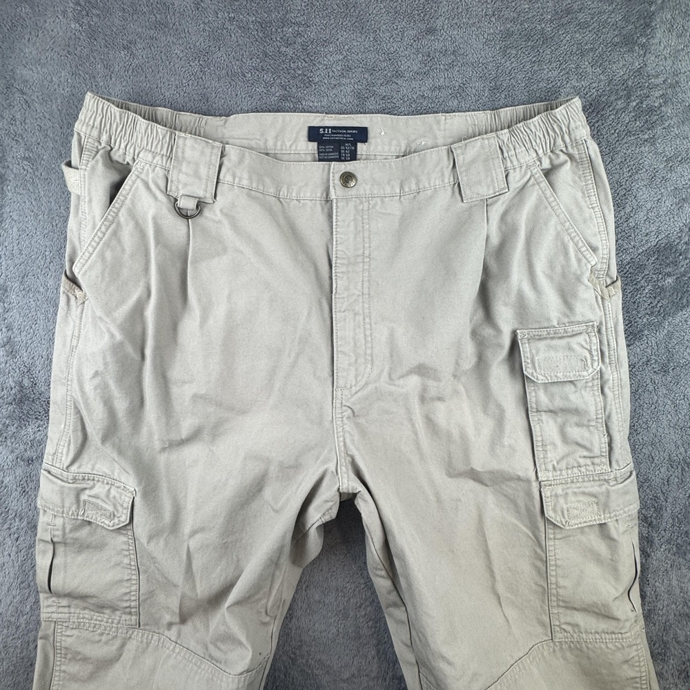 5.11 Tactical Pants Mens 40x35 Khaki Tactical Cargo Canvas Double Knee Utility